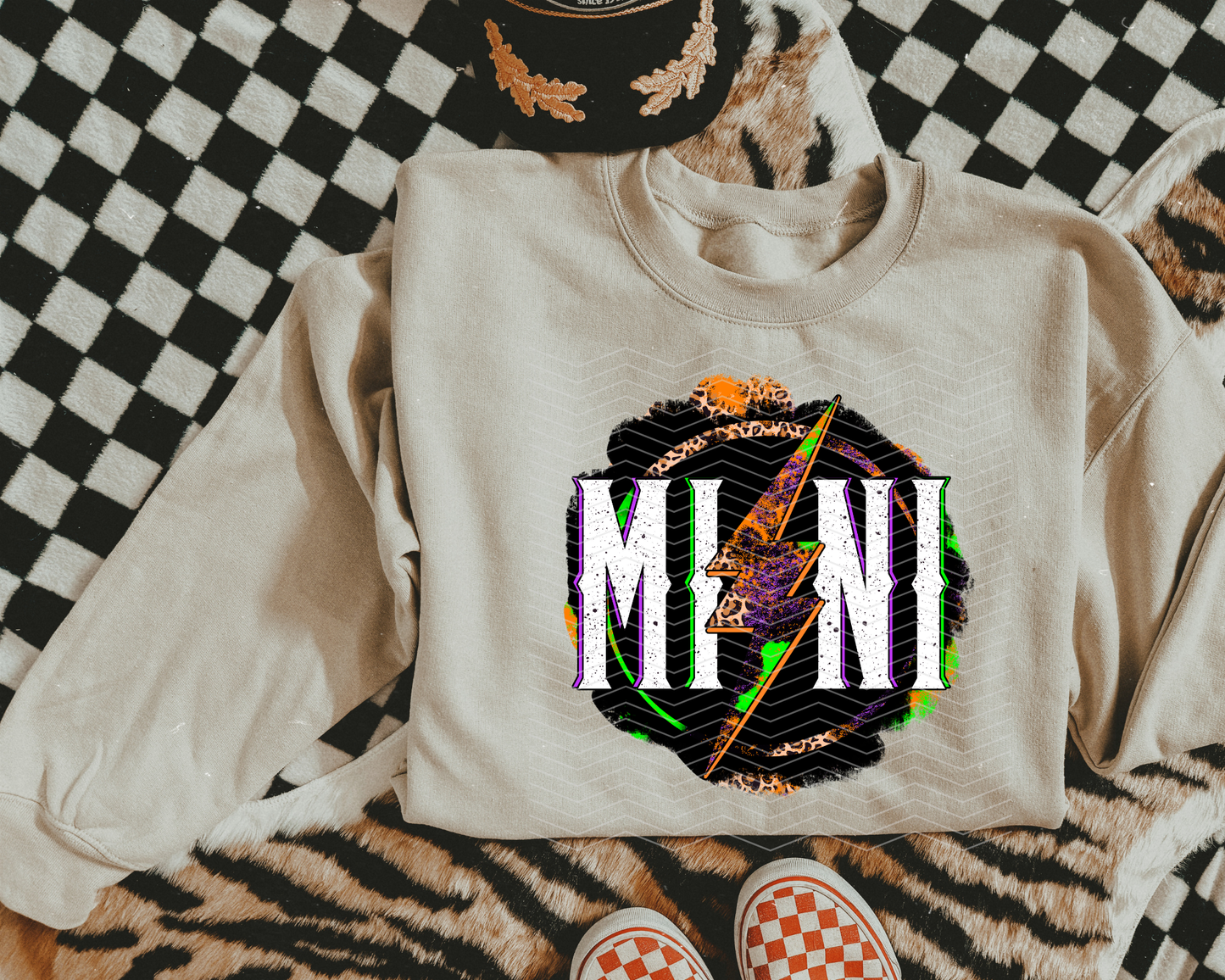 Mini Halloween Lightning Leopard DTF TRANSFER