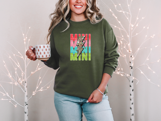 Mini Stacked Christmas Lightning Leopard DTF TRANSFER