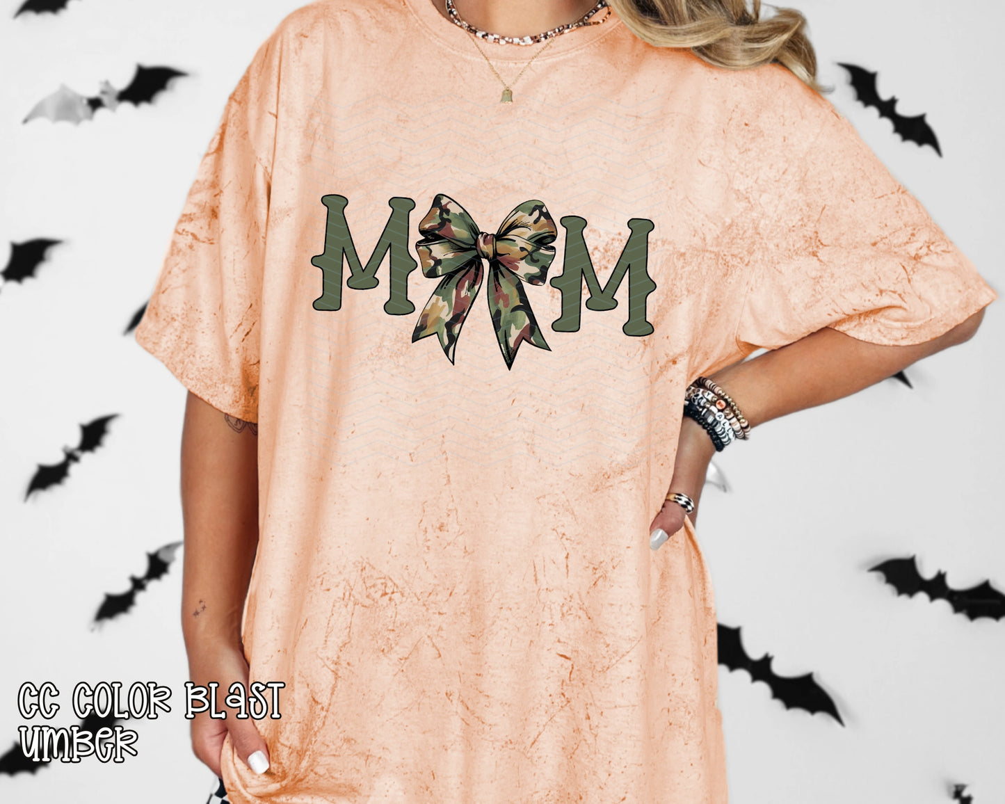 Mom Camo Bow DTF TRANSFER