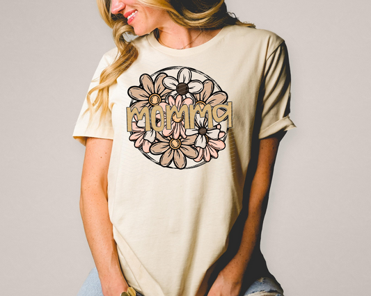 Momma Neutral Florals DTF TRANSFER