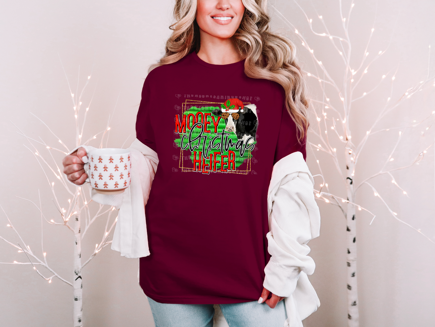 Mooey Christmas Heifer DTF TRANSFER