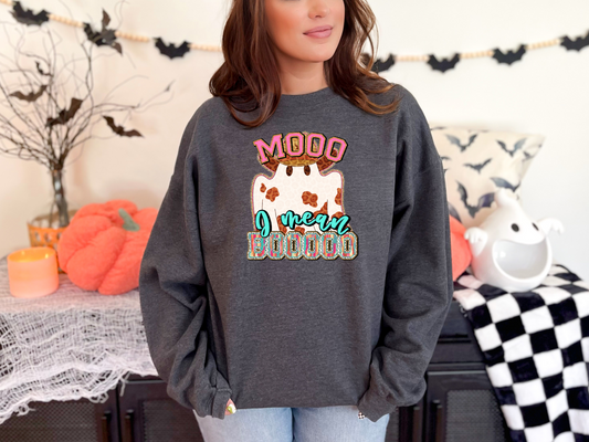 Mooo I Mean Boooo DTF TRANSFER