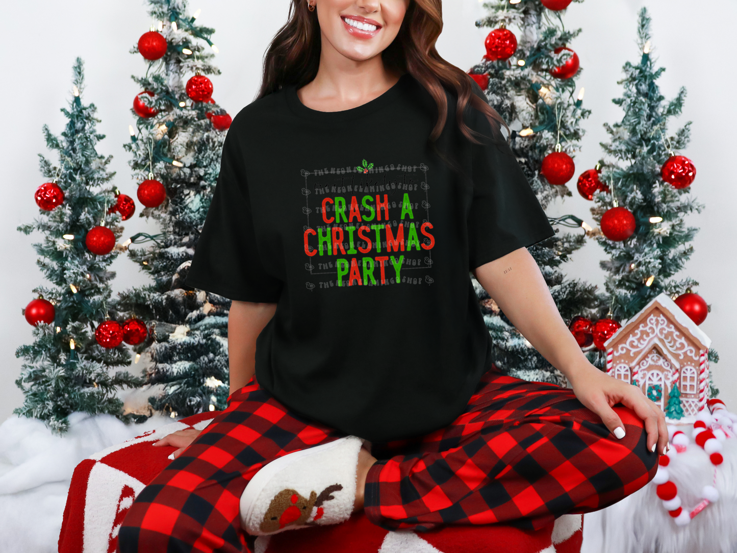 Most Likely To Crash A Christmas Party DTF TRANSFER