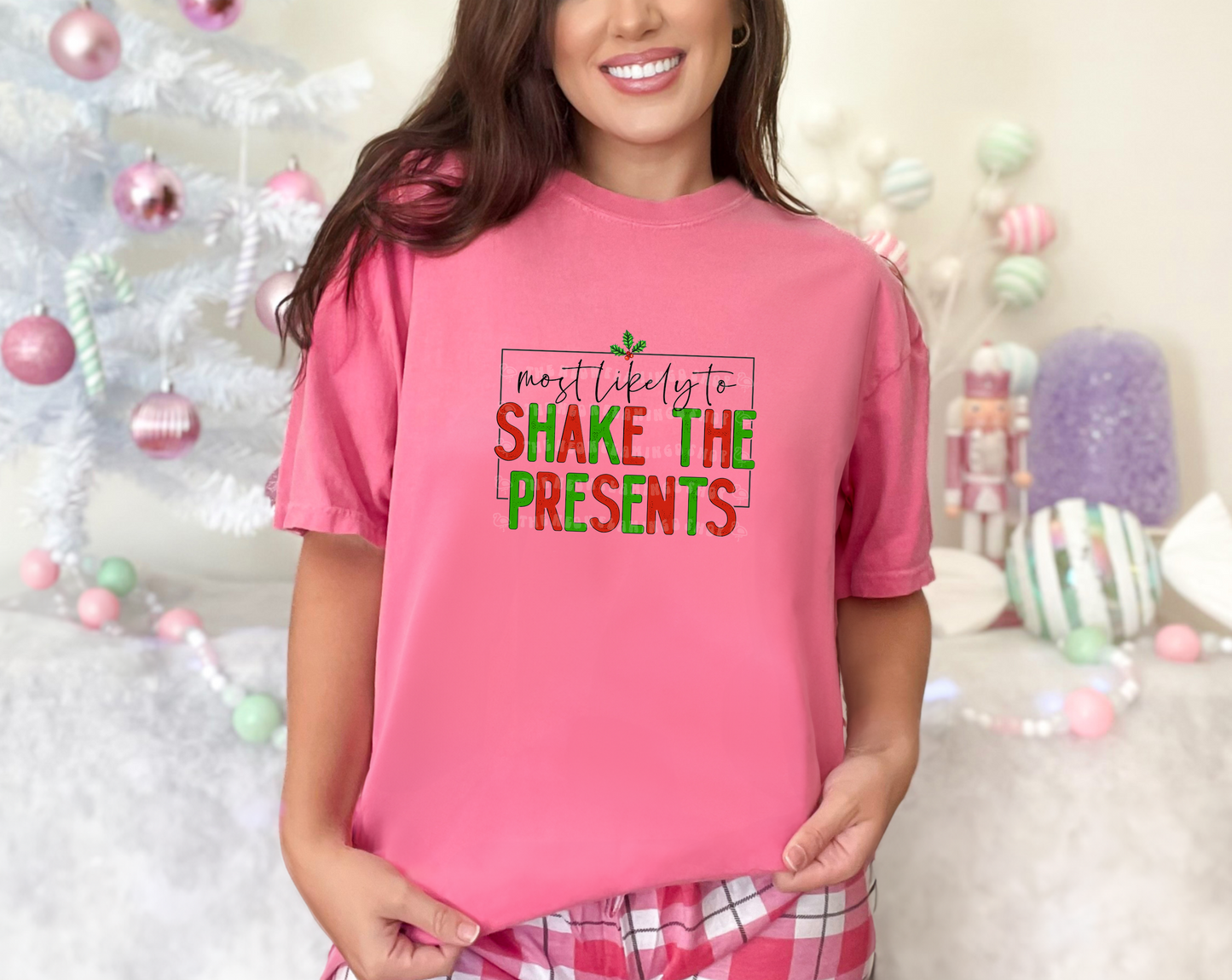 Most Likely To Shake The Presents DTF TRANSFER