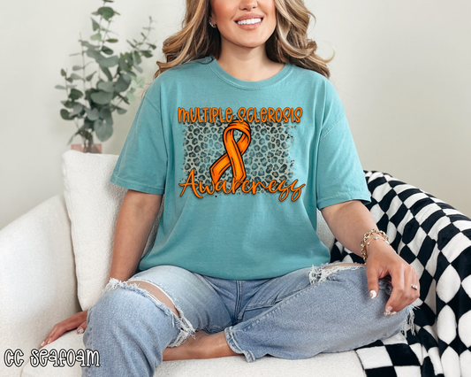 Multiple Sclerosis Awareness Leoprd DTF TRANSFER