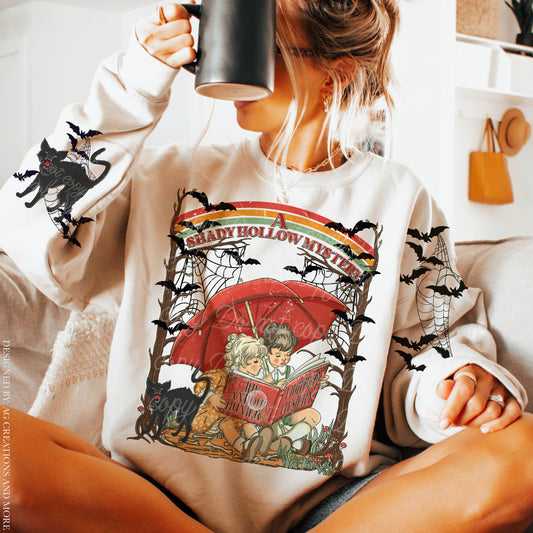 Murder Mystery | Front & Sleeve Options | DTF TRANSFER