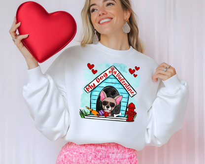 My Dog is My Valentine Dog House | Multiple Options | DTF TRANSFER