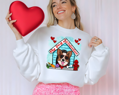 My Dog is My Valentine Dog House | Multiple Options | DTF TRANSFER