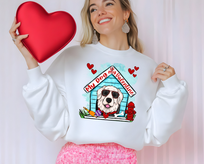 My Dog is My Valentine Dog House | Multiple Options | DTF TRANSFER