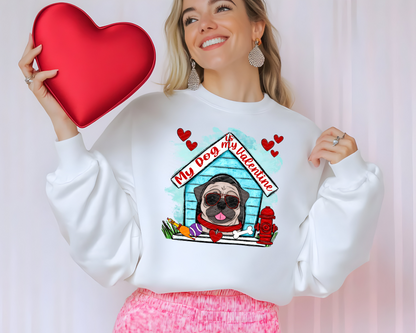My Dog is My Valentine Dog House | Multiple Options | DTF TRANSFER