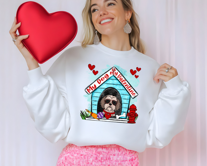 My Dog is My Valentine Dog House | Multiple Options | DTF TRANSFER