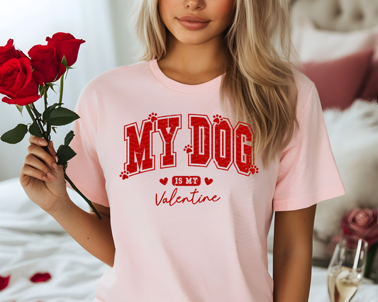My Dog Is My Valentine red