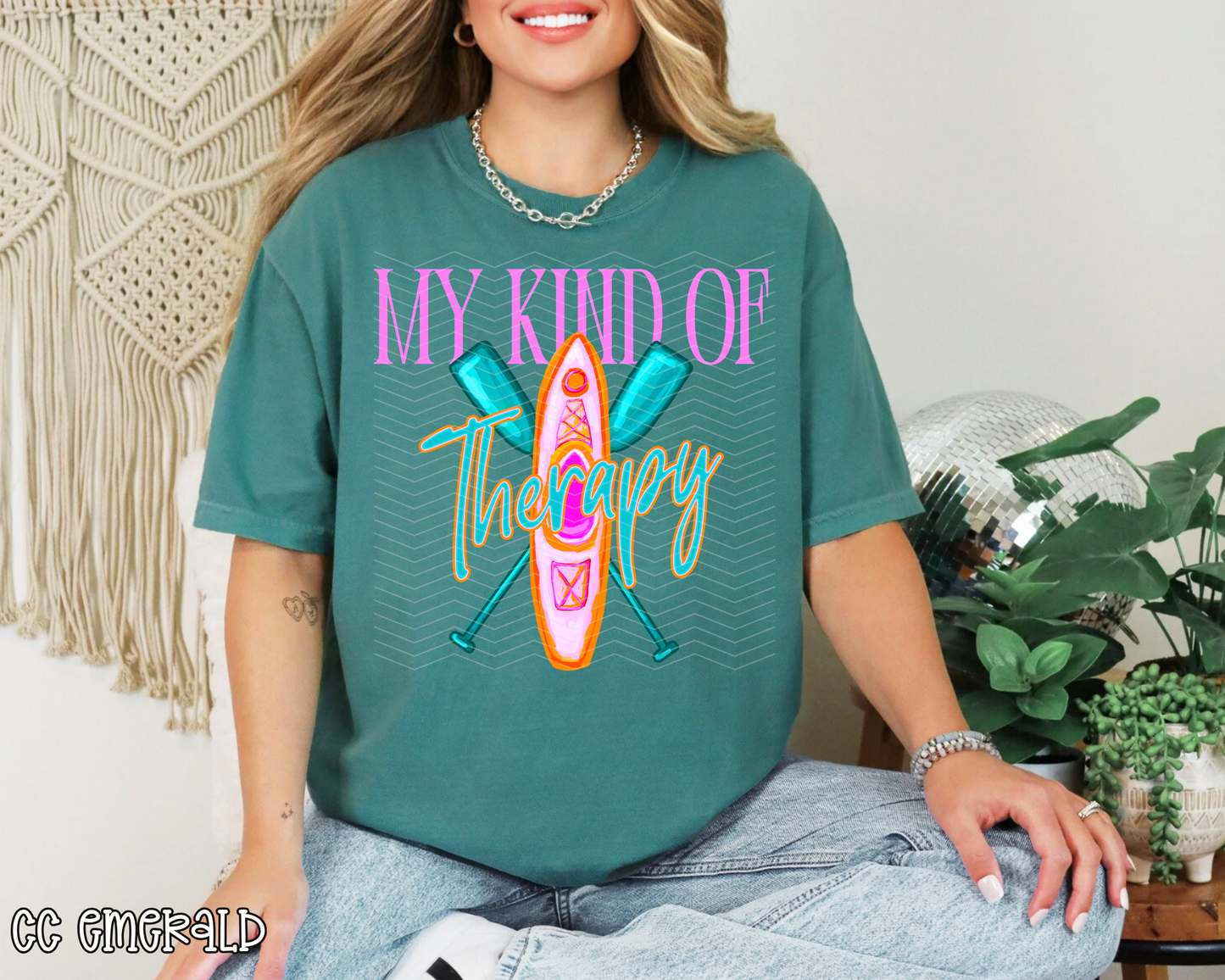 My Kind of Therapy Kayak DTF TRANSFER