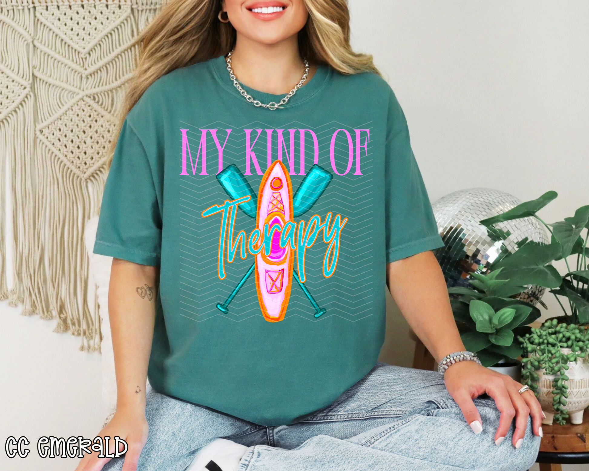 My Kind of Therapy Kayak DTF TRANSFER