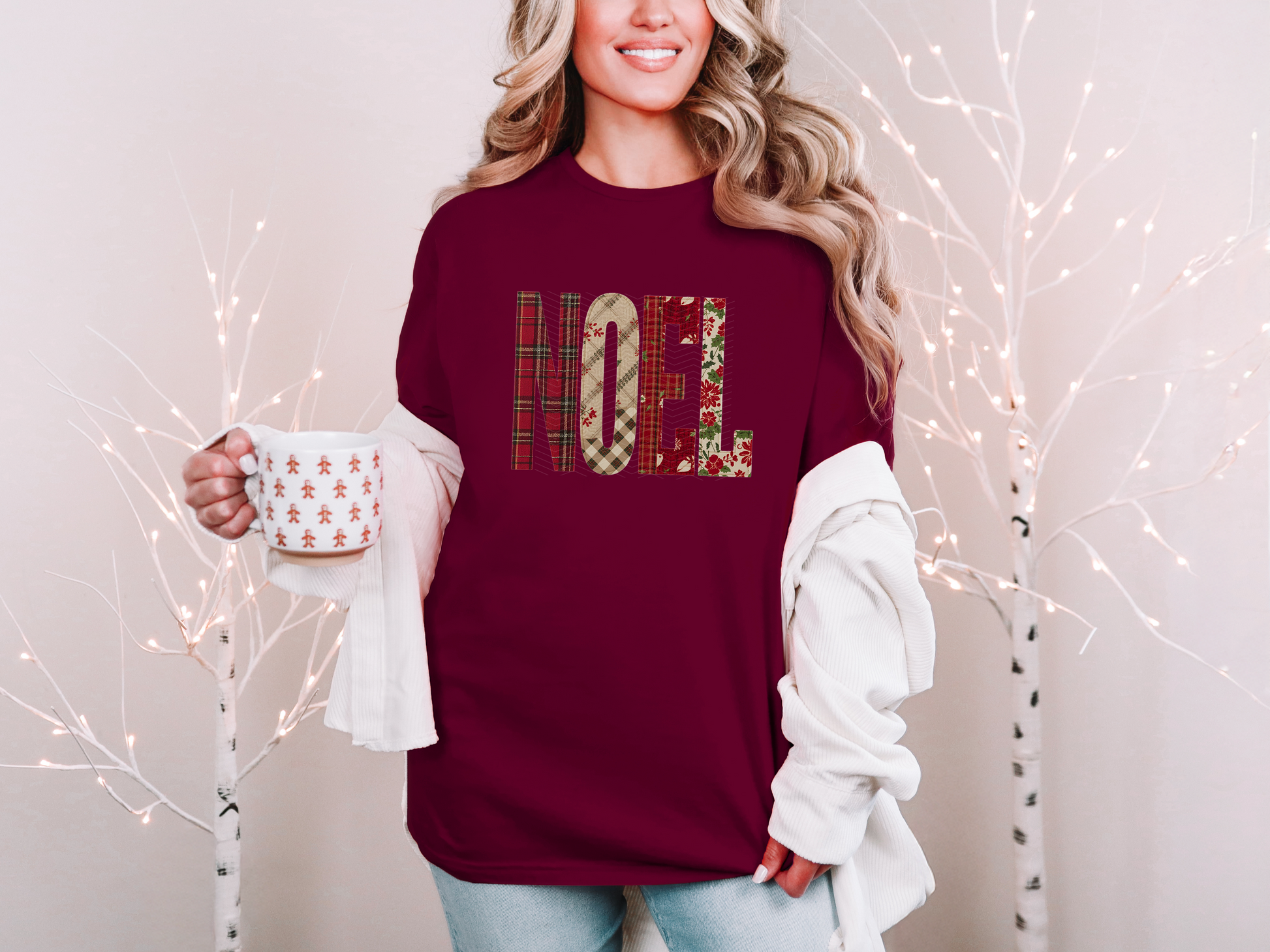 NOEL CHRISTMAS Patchwork DTF TRANSFER