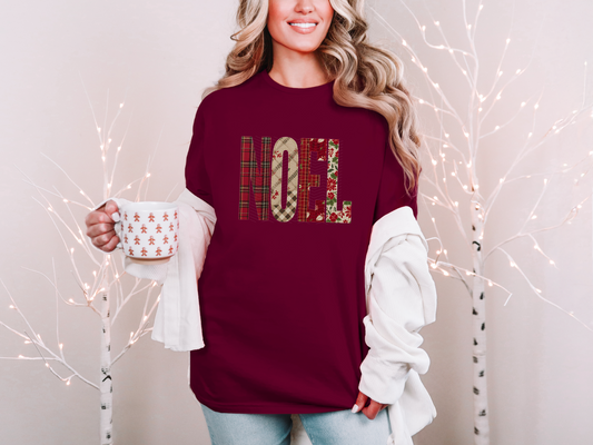 NOEL CHRISTMAS Patchwork DTF TRANSFER