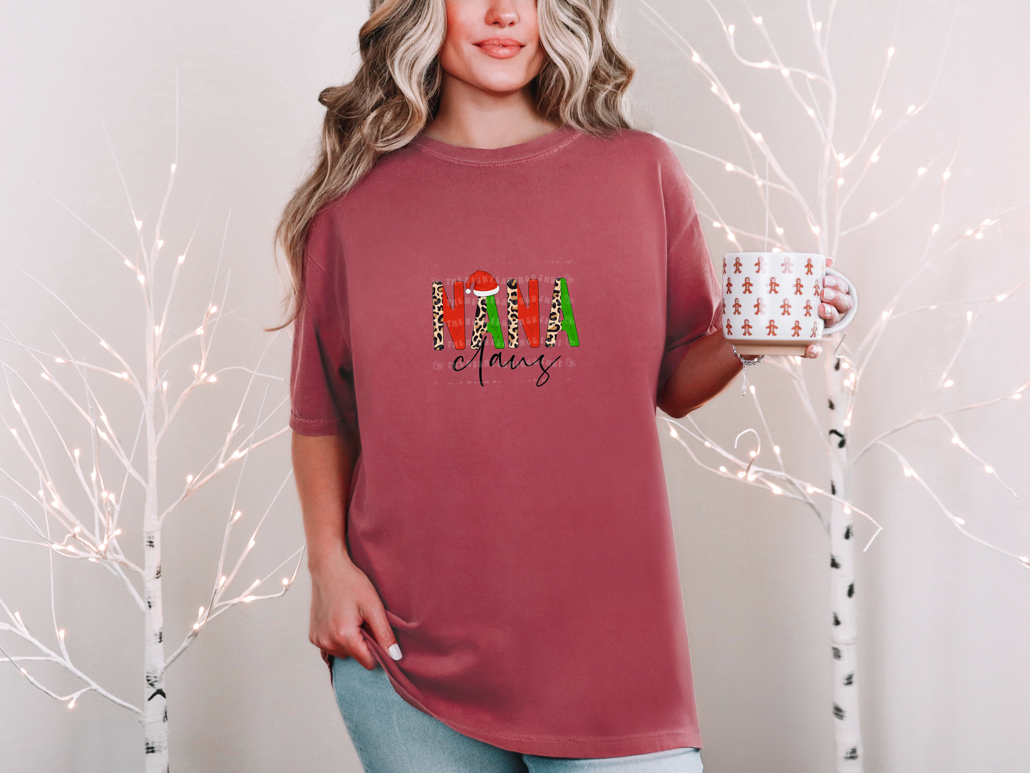 Nana Claus Half Leopard DTF TRANSFER