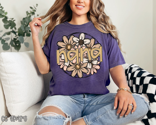 Nana Neutral Florals DTF TRANSFER