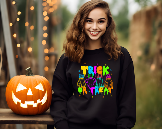 Neon Trick or Treat DTF TRANSFER