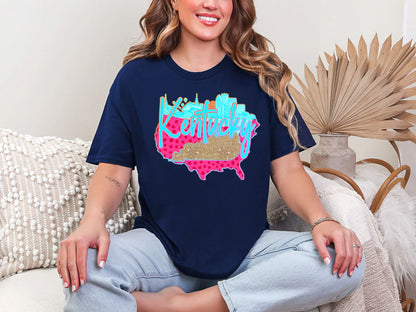 Neon Kentucky Louisville DTF TRANSFER