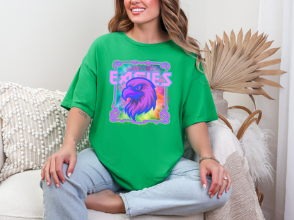 Neon Watercolor Mascot Eagle DTF TRANSFER