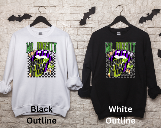 No Diggity Bout To Bag It Up | Multiple Colors | DTF TRANSFER