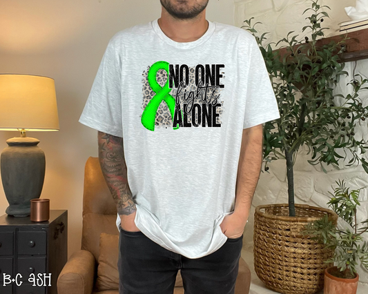 No One Fights Alone Lime green