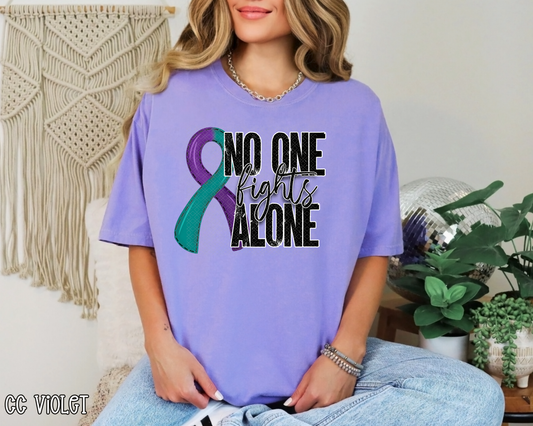 No One Fights Alone Suicide DTF TRANSFER