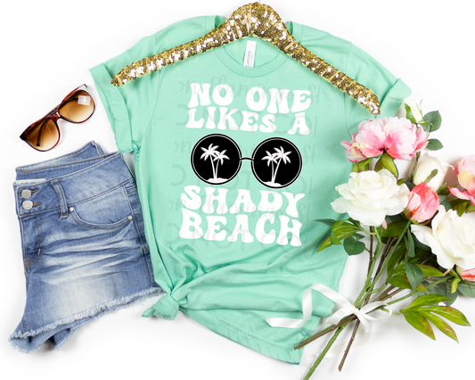 No One Likes A Shady Beach black white