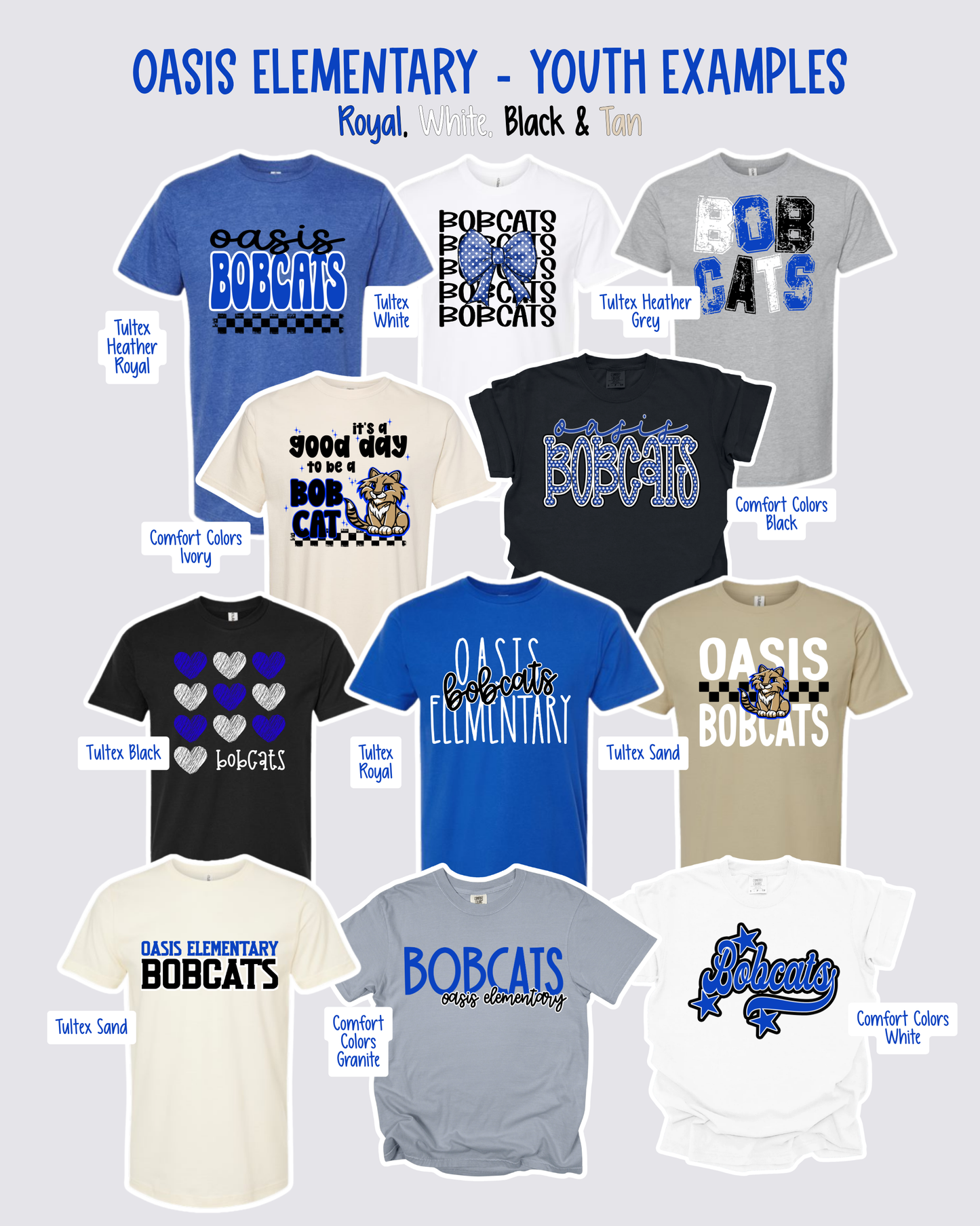 OASIS ELEMENTARY - YOUTH Softstyle Short Sleeve Tees