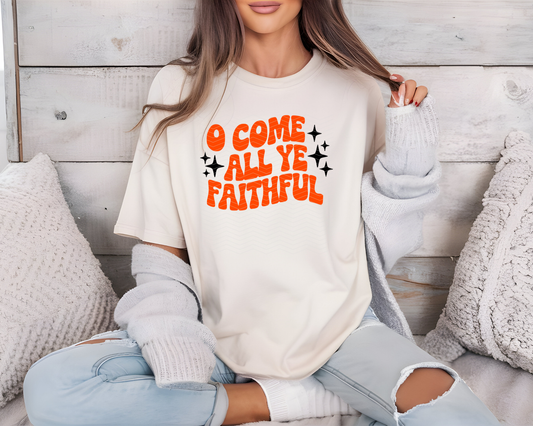 O Come All Ye Faithful DTF TRANSFER