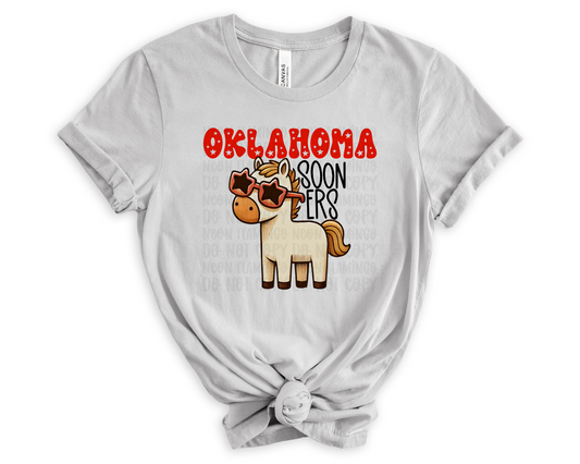 Oklahoma Sooners Cartoon Mascot DTF TRANSFER