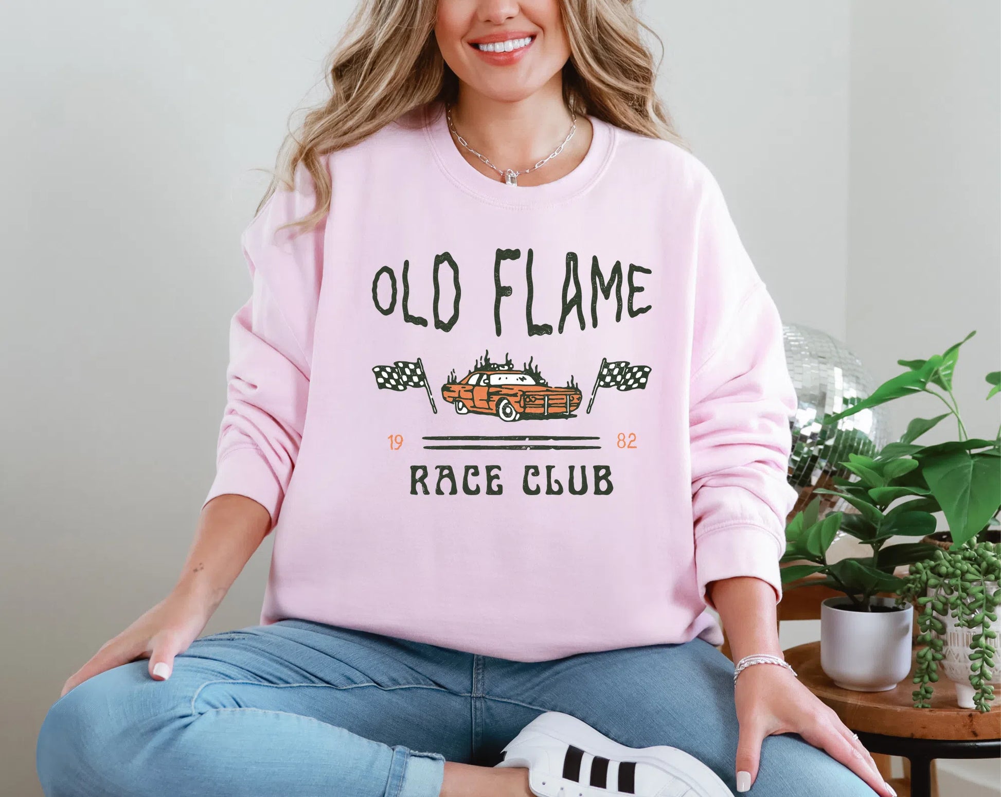 Old Flame Race Days | 2 Colors | DTF TRANSFER
