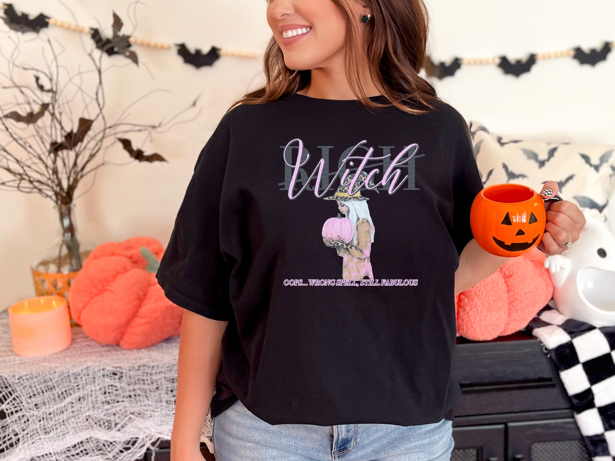 Oops Wrong Spell Witch Rich DTF TRANSFER