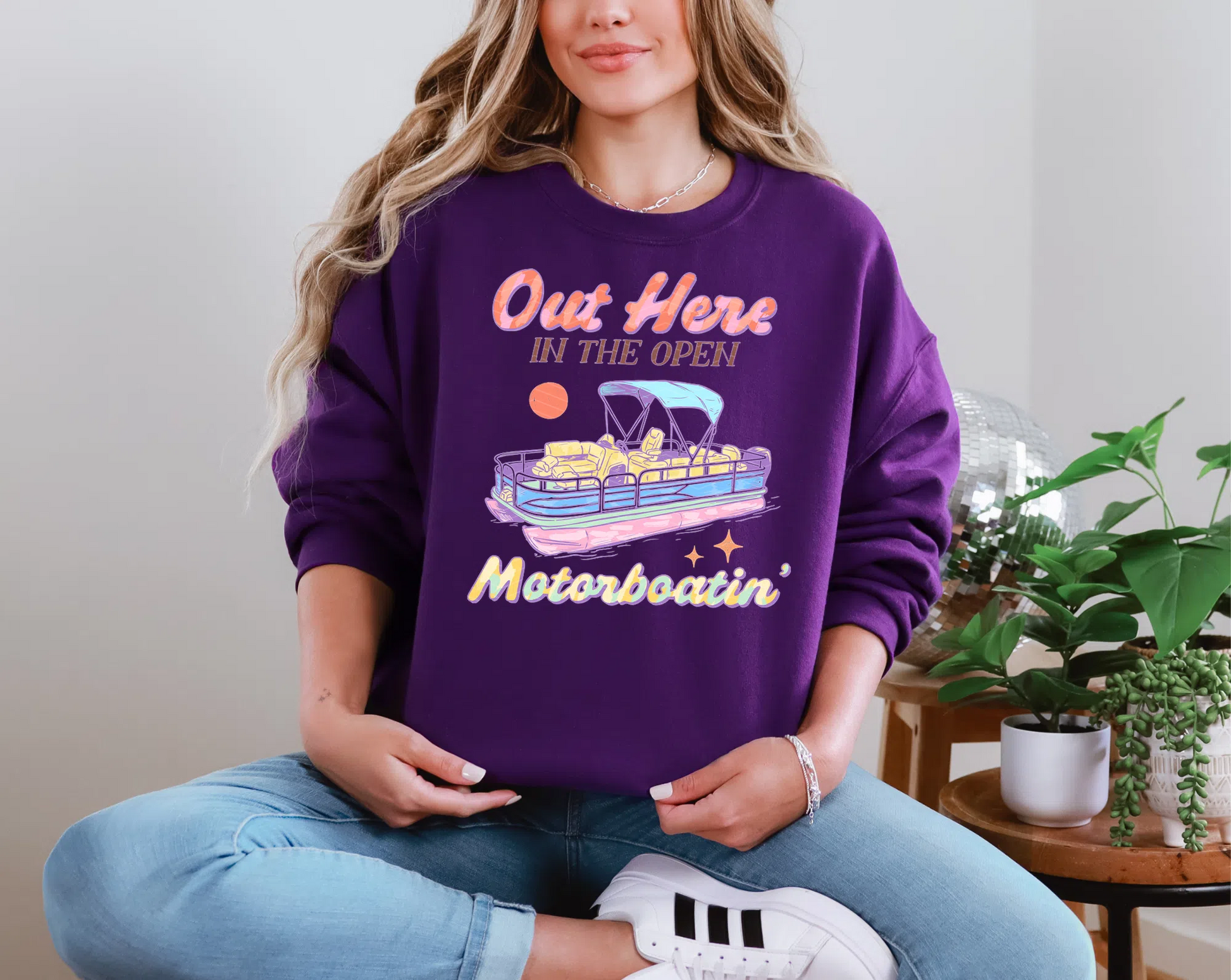 Out Here in the Open Motorboatin' DTF TRANSFER