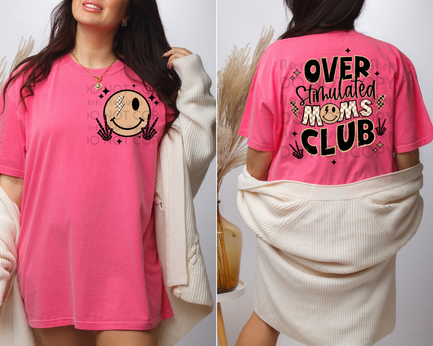 Over Stimulated Moms Club | Multiple Colors | DTF TRANSFER