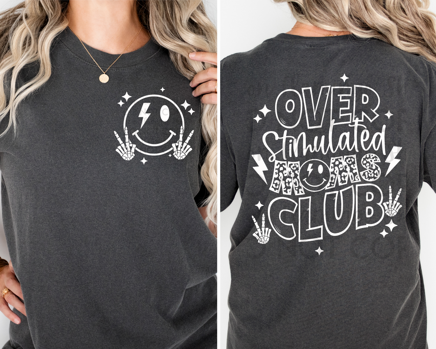 Over Stimulated Moms Club | Multiple Colors | DTF TRANSFER