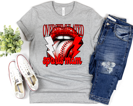 Overstimulated Baseball Sports Mom