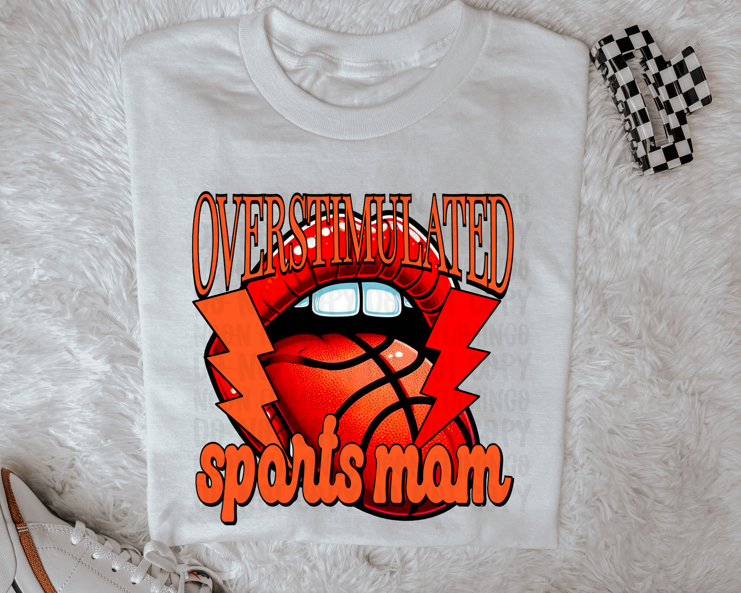 Overstimulated Basketball Sports Mom