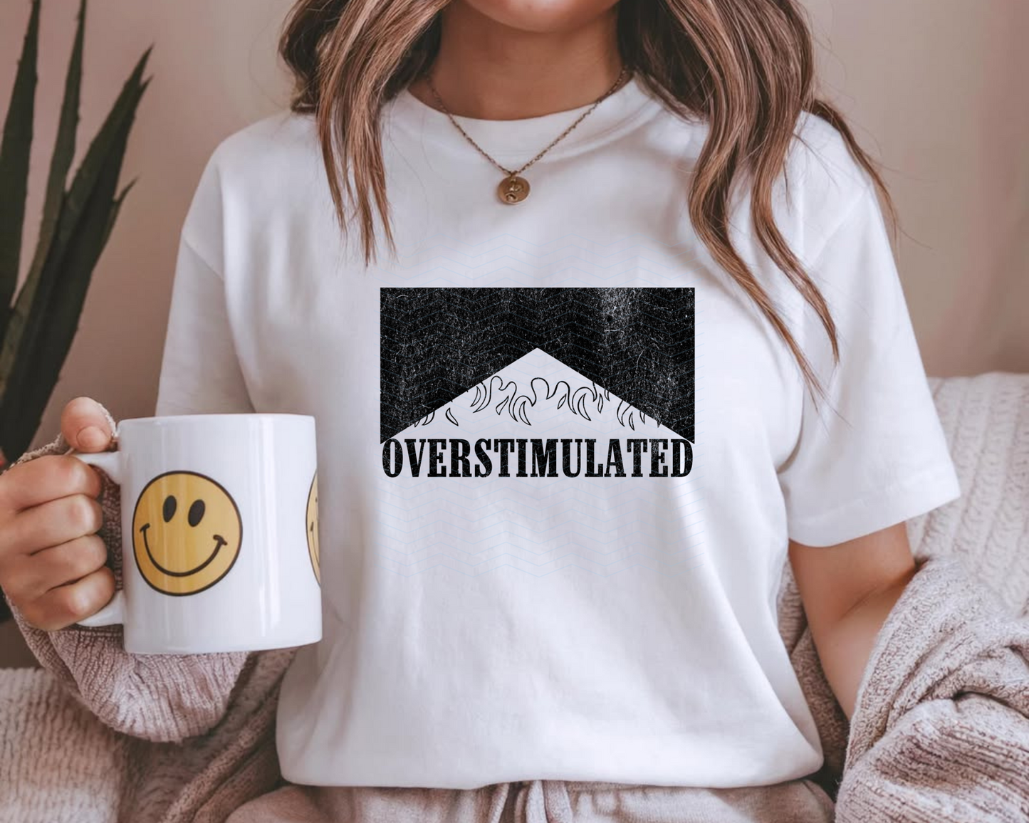 Overstimulated Black DTF TRANSFER