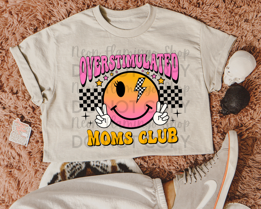 Overstimulated Moms Club DTF TRANSFER