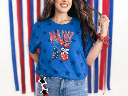 Patriotic Balloon Dog States | 50 Variants | DTF TRANSFER