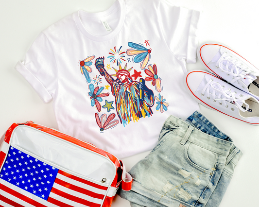 Painted Statue of Liberty Collage