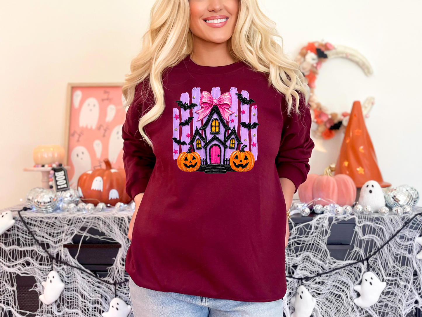 Painted Preppy Stripes Neon House DTF TRANSFER