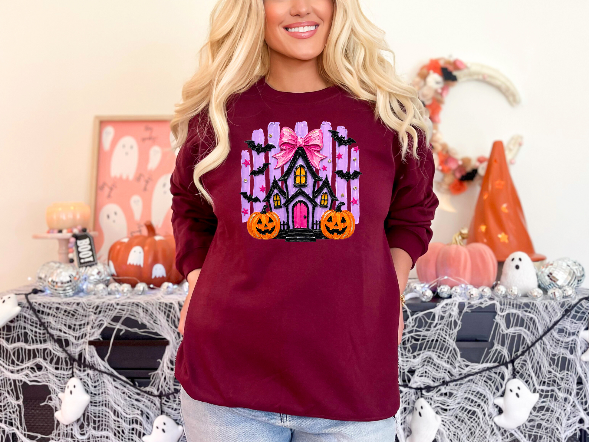 Painted Preppy Stripes Neon House DTF TRANSFER