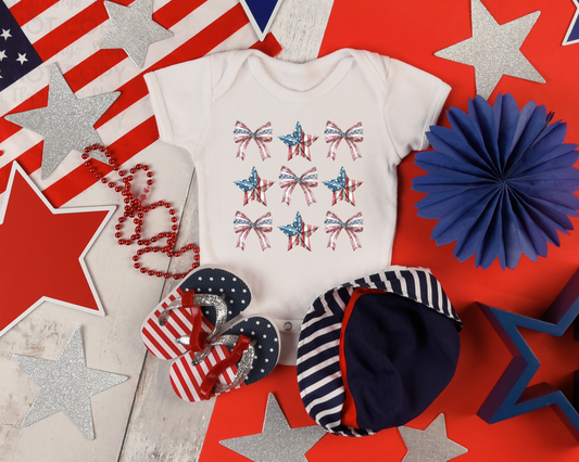 Patriotic Bows & Stars