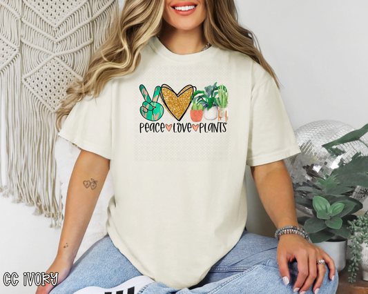 Peace Love Plants DTF TRANSFER