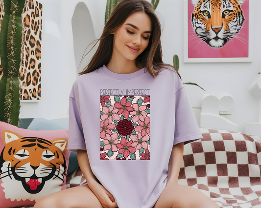 Perfectly, Imperfect floral DTF TRANSFER