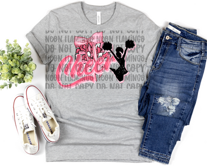 Pink Cheer Bow