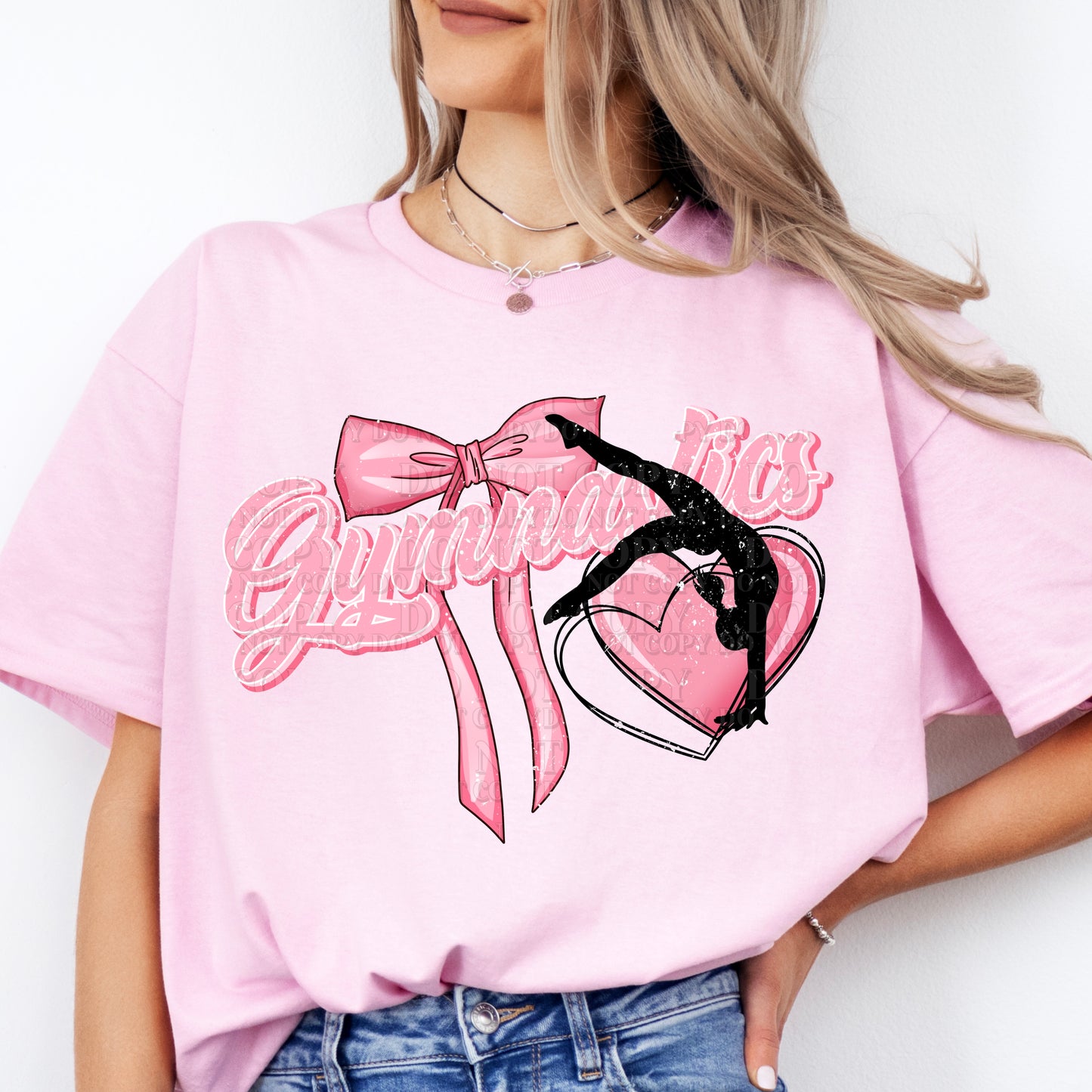 Pink Gymnastics Bow DTF TRANSFER